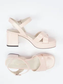 – Plateau-Sandalette aus Hochglanzleder-Konstantin Starke Outlet