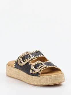 – Plateau-Pantolette aus Flechtleder-Konstantin Starke Online