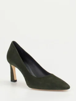 – Pumps aus Veloursleder Dunkeloliv-Konstantin Starke Outlet