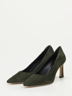 – Pumps aus Veloursleder Dunkeloliv-Konstantin Starke Outlet