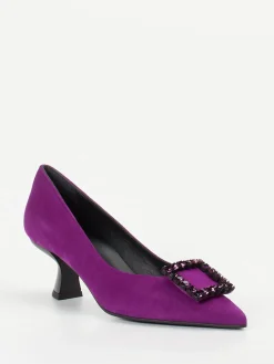 – Pumps aus Veloursleder Violett-Konstantin Starke New