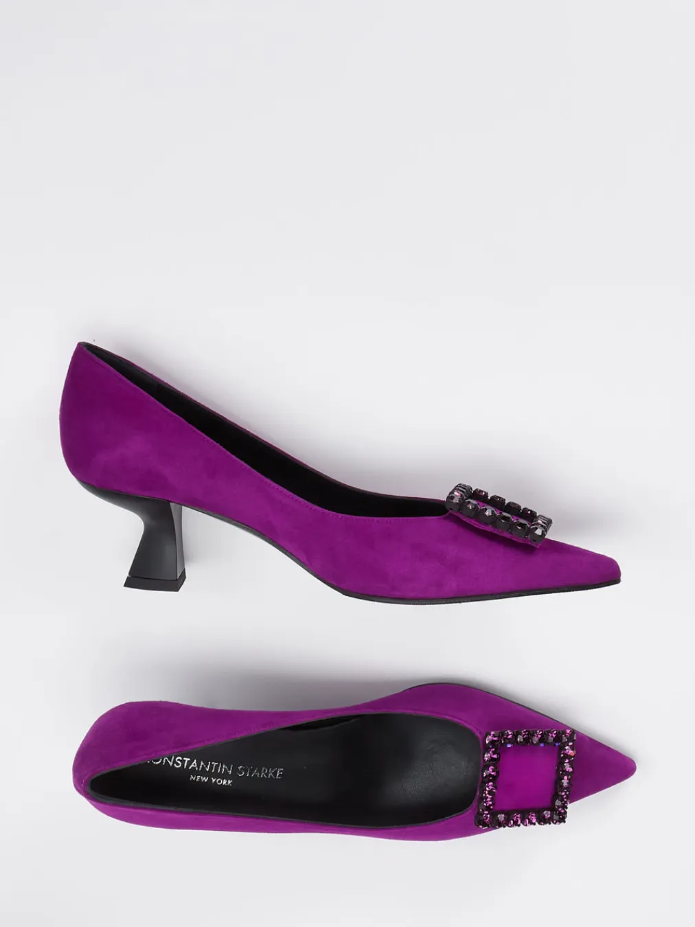 – Pumps aus Veloursleder Violett-Konstantin Starke New