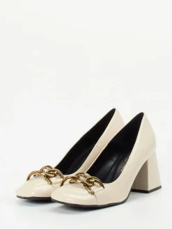 – Pumps aus Lackleder cremeweiß-Konstantin Starke Sale