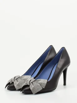 – Pumps aus Kalbleder mit Strassschleife-Konstantin Starke Online