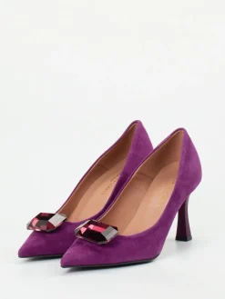 – Pumps aus Veloursleder Violett-Konstantin Starke Clearance