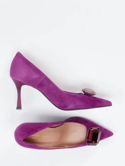 – Pumps aus Veloursleder Violett-Konstantin Starke Clearance
