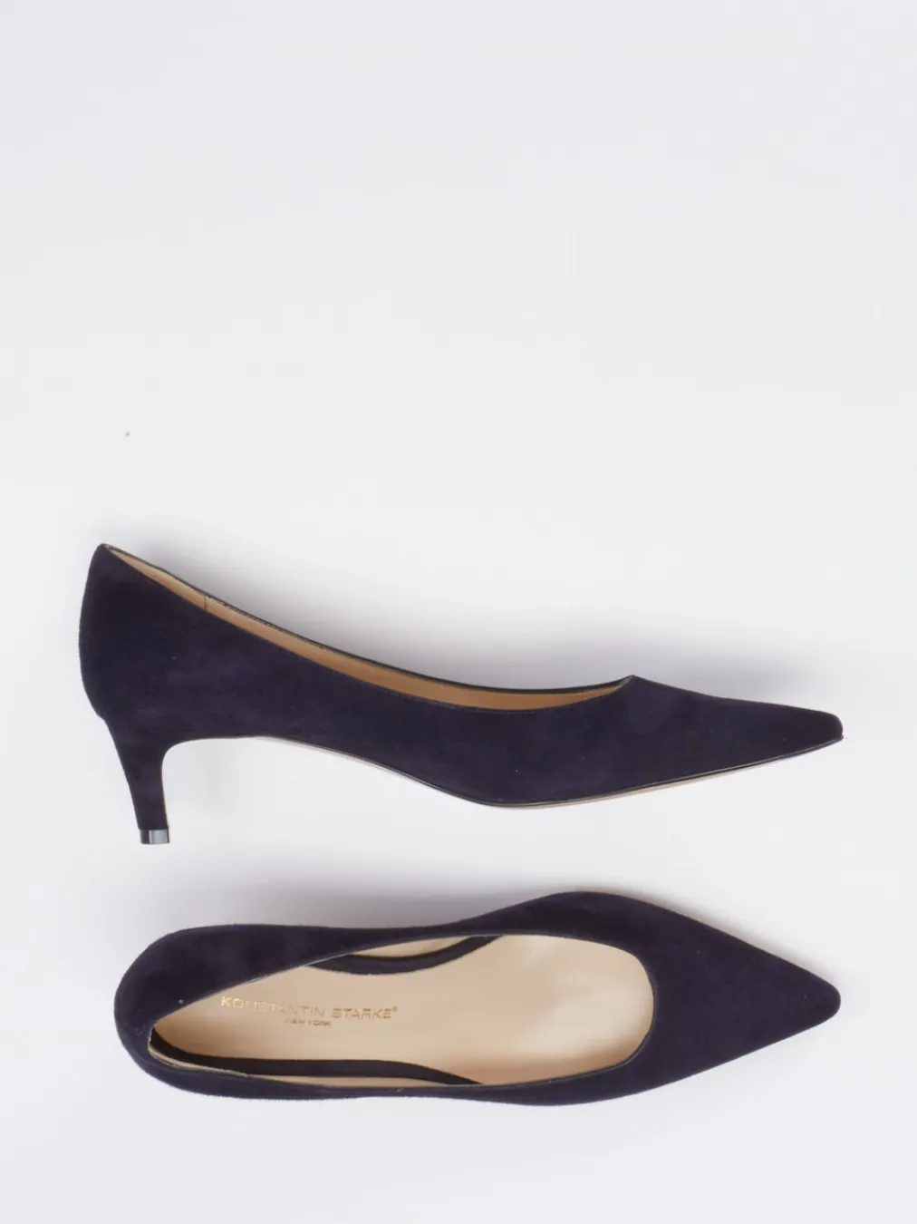 – Pumps aus Veloursleder Dunkel-Konstantin Starke New