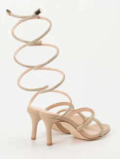 – Sandaletten aus Metallicleder nude-Konstantin Starke Hot