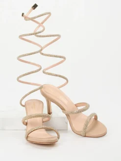 – Sandaletten aus Metallicleder nude-Konstantin Starke Hot