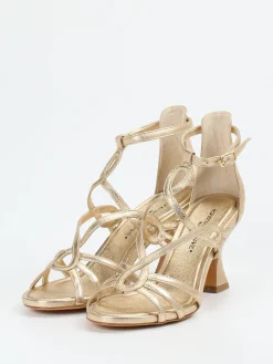 – Sandaletten aus Metallicleder farben-Konstantin Starke Online