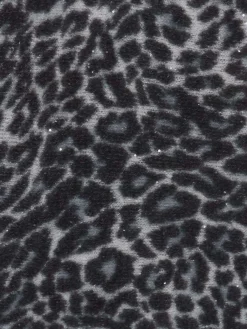 – Schal aus Kunstfaser mit Leoprint-Konstantin Starke Discount