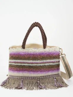 – Schultertasche aus Textil mit Fransen-Konstantin Starke Outlet