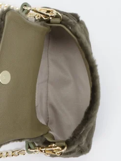 – Schultertasche aus Kunstfell Dunkeloliv-Konstantin Starke Online