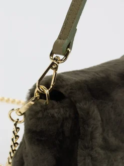 – Schultertasche aus Kunstfell Dunkeloliv-Konstantin Starke Online