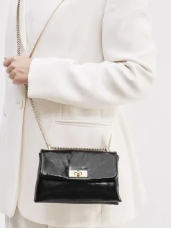 – Schultertasche aus Lackleder-Konstantin Starke