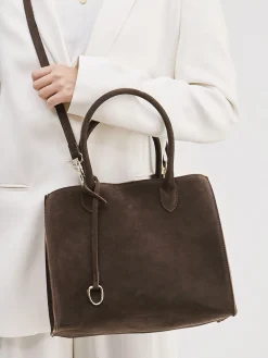 – Shopper aus Veloursleder Dunkel-Konstantin Starke Hot