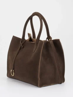 – Shopper aus Veloursleder Dunkel-Konstantin Starke Hot