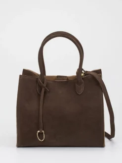 – Shopper aus Veloursleder Dunkel-Konstantin Starke Hot