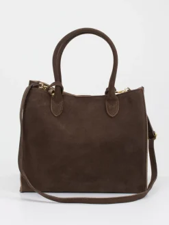 – Shopper aus Veloursleder Dunkel-Konstantin Starke Hot