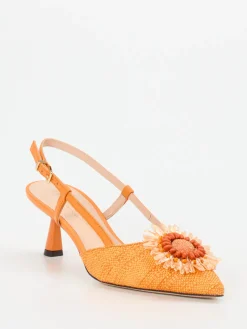 – Slingback-Pumps aus Textil Baststruktur-Konstantin Starke Discount