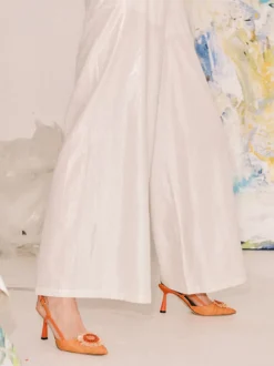 – Slingback-Pumps aus Textil Baststruktur-Konstantin Starke Discount