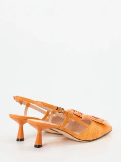– Slingback-Pumps aus Textil Baststruktur-Konstantin Starke Discount