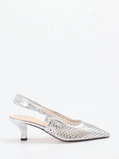 – Slingback-Pumps aus Metallicleder-Konstantin Starke Discount