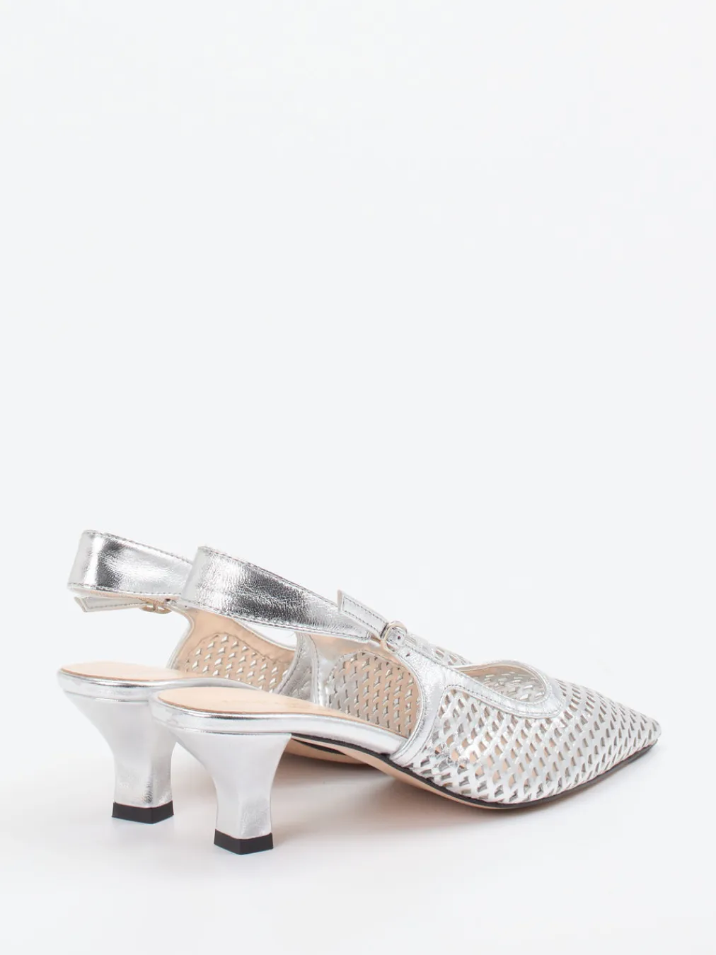 – Slingback-Pumps aus Metallicleder-Konstantin Starke Discount