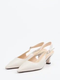 – Slingback-Pumps aus Lammleder Elfenbein-Konstantin Starke Clearance