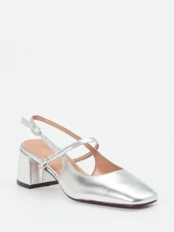 – Slingback-Pumps aus Metallicleder-Konstantin Starke Clearance