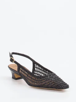 – Slingback-Pumps aus Flechtleder-Konstantin Starke Outlet