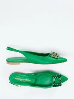 – Slingback-Ballerina aus Lammleder smaragd-Konstantin Starke Clearance