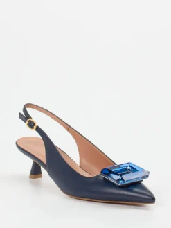 – Slingback-Pumps aus Lammleder Dunkel-Konstantin Starke Clearance