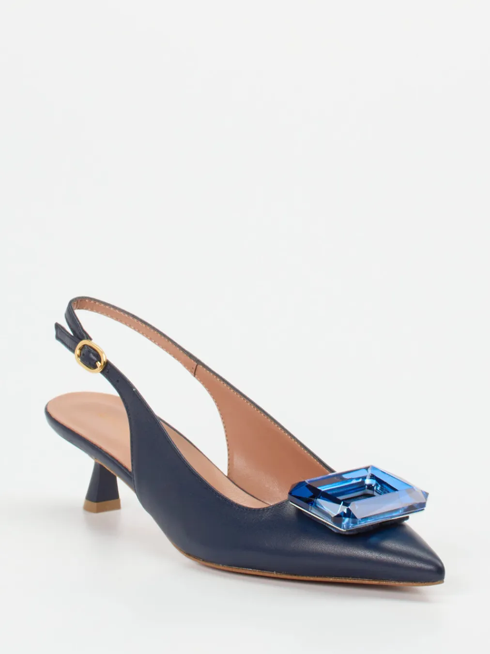 – Slingback-Pumps aus Lammleder Dunkel-Konstantin Starke Clearance