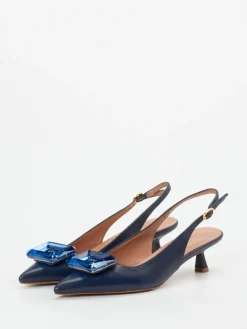 – Slingback-Pumps aus Lammleder Dunkel-Konstantin Starke Clearance