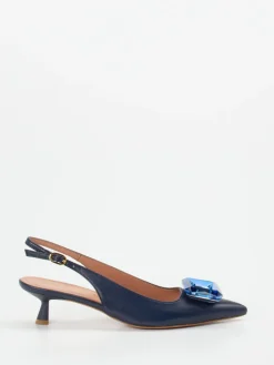 – Slingback-Pumps aus Lammleder Dunkel-Konstantin Starke Clearance