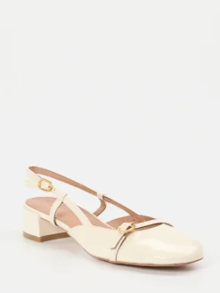 – Slingback-Pumps aus Lackleder cremeweiß-Konstantin Starke Outlet