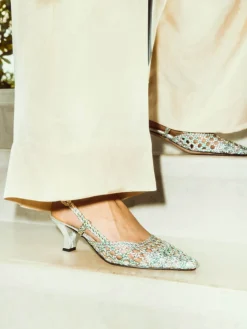 – Slingback-Pumps aus Flechtleder color-Konstantin Starke Best