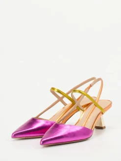 – Slingback-Pumps aus Metallicleder-Konstantin Starke Best