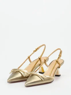 – Slingback-Pumps aus Metallicleder-Konstantin Starke Discount