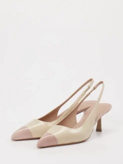 – Slingback-Pumps aus Lackleder Creme-Konstantin Starke