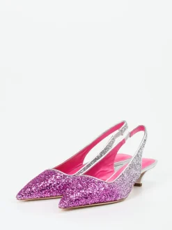 – Slingpumps aus Metallicleder Pink-Konstantin Starke