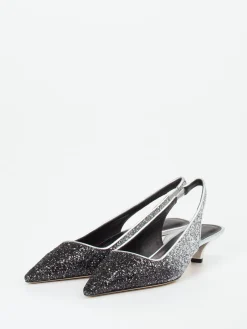 – Slingpumps aus Metallicleder-Konstantin Starke Sale