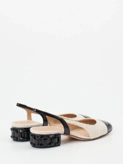 – Slingpumps aus Tweed und Lackleder-Konstantin Starke Hot