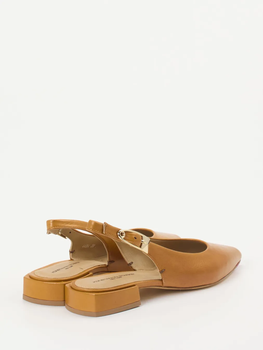 – Slingpumps aus Lammleder cognacfarben-Konstantin Starke