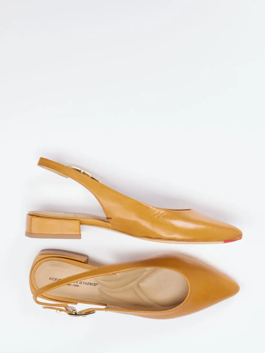 – Slingpumps aus Lammleder cognacfarben-Konstantin Starke