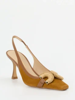 – Slingpumps aus Veloursleder cognac-Konstantin Starke Hot