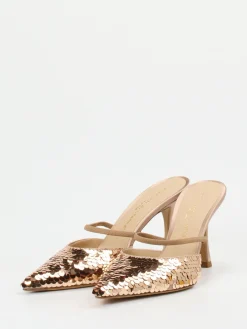 – Slingpumps aus Metallic mit Pailletten-Konstantin Starke Best
