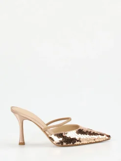 – Slingpumps aus Metallic mit Pailletten-Konstantin Starke Best