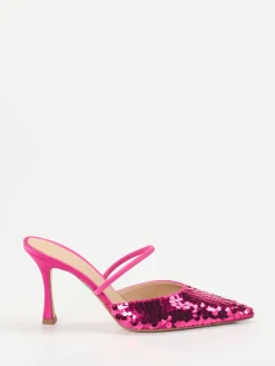 – Slingpumps aus Metallic mit Pailletten-Konstantin Starke